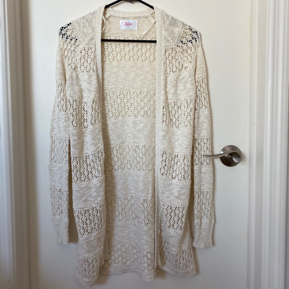 Lace off white sweater